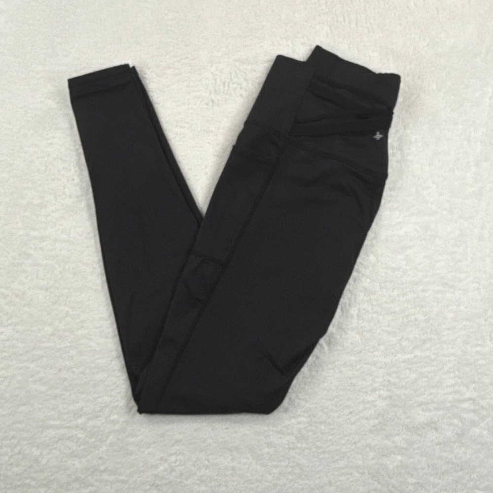 Halara Leggings Womens Medium Black High Waist Crossover Pocket Full Length Yoga